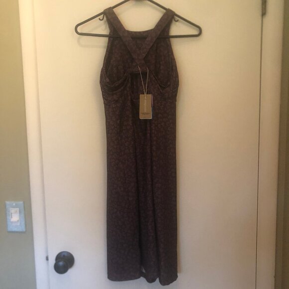 NWT brown floral Patagonia Magnolia Spring Dress sz XS - Picture 2 of 16